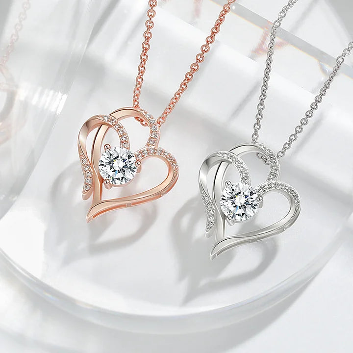 Double Love Pendant Necklace