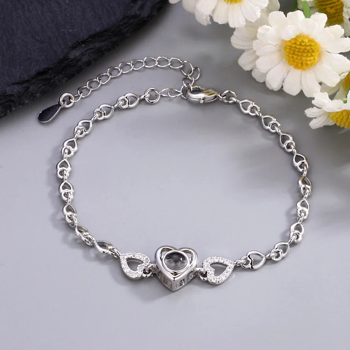 Photo Custom Projection Bracelet Heart-Shaped Bracelet