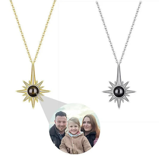 Customized photo projection necklace