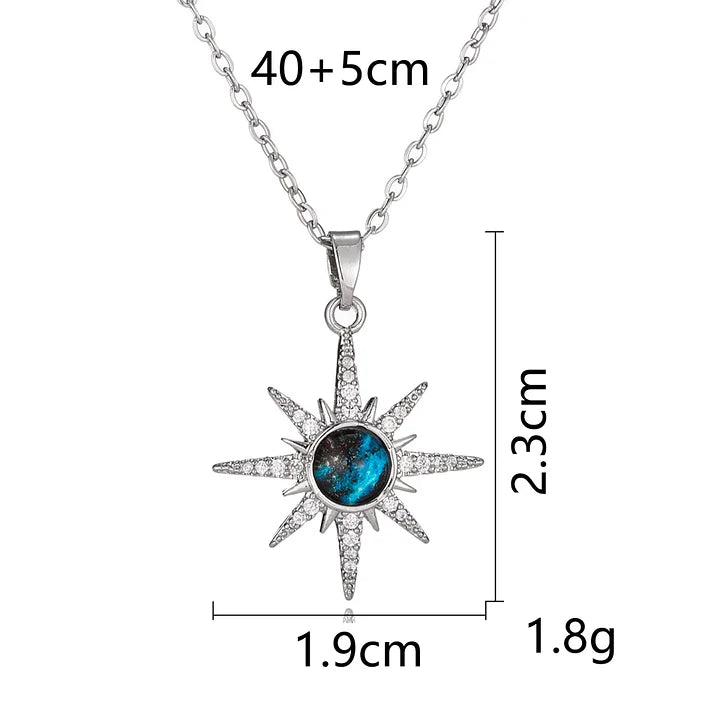 Starry Planet Necklace Titanium Steel Non fading Necklace