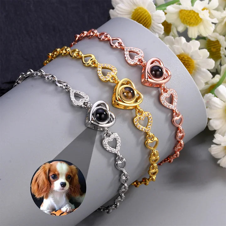 Photo Custom Projection Bracelet Heart-Shaped Bracelet